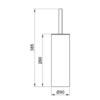 Brushed Stainless Steel Toilet Brush